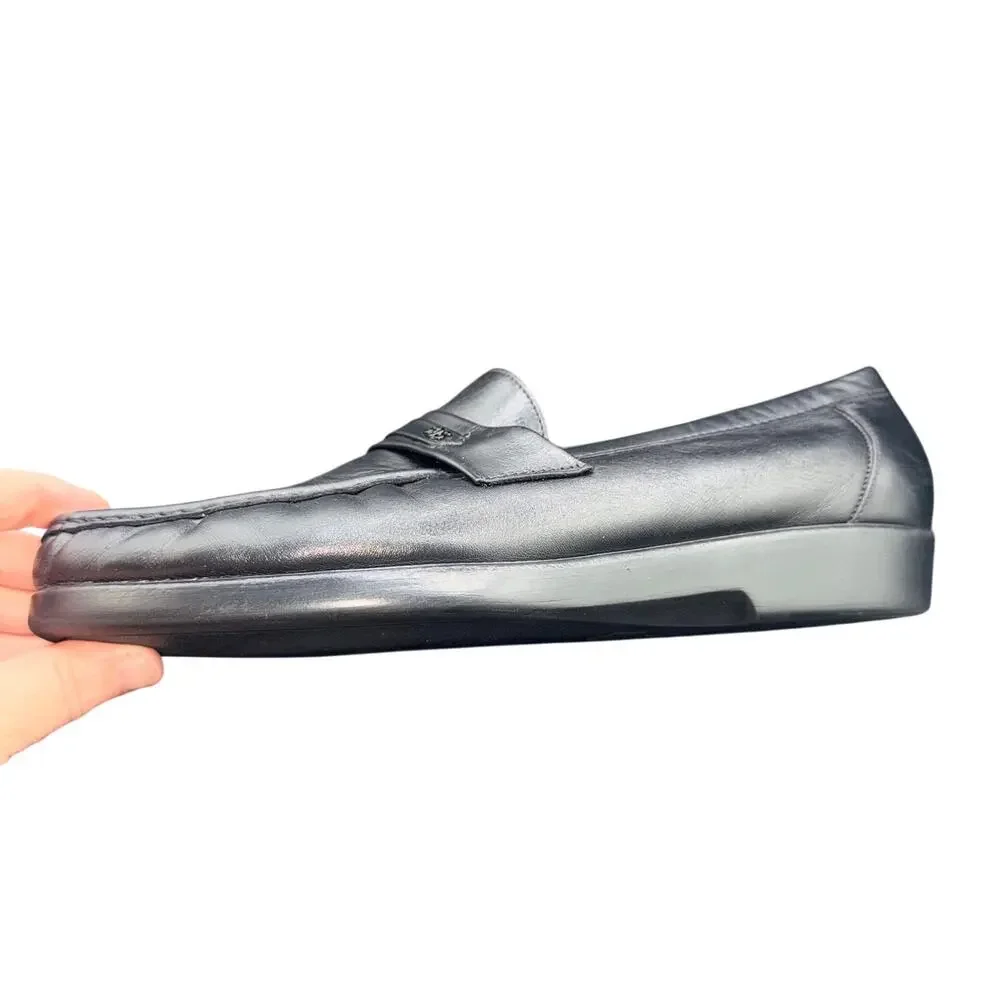 SAS Black Leather Penny Loafers Comfort Slip On Shoes Men’s 11M